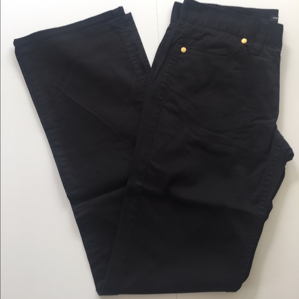 NWOT Women's Girl's New York & Company Black Boot Cut Flare Low Rise Pants Sz 2